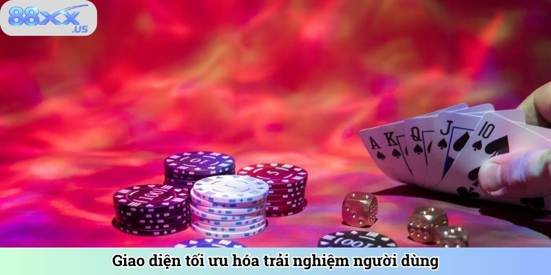 Giao diện tối ưu hóa trải nghiệm người dùng
