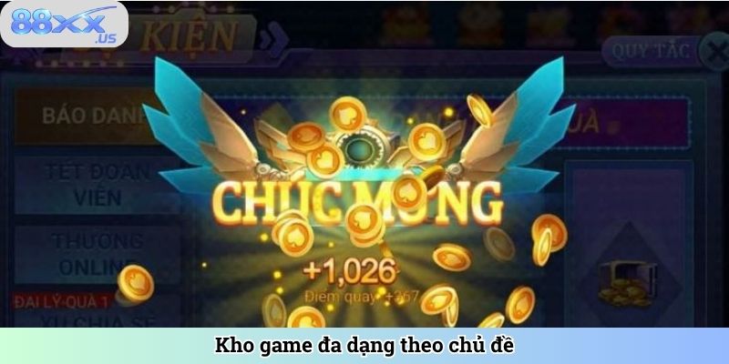 Kho game đa dạng theo chủ đề